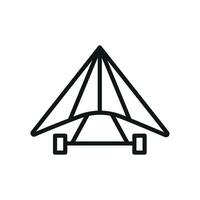 Hang glider icon design templates simple and modern vector