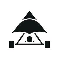 Hang glider icon design templates simple and modern vector