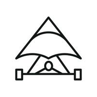 Hang glider icon design templates simple and modern vector