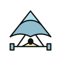 Hang glider icon design templates simple and modern vector