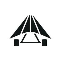 Hang glider icon design templates simple and modern vector