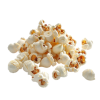 Popcorn Kernels in Various Stages of Popping on Transparent background AI-Generative png