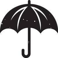 Umbrella silhouette. Umbrella silhouette icon graphic. Rain umbrella symbol vector
