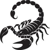 Scorpion Silhouette on white background vector