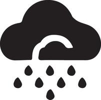 Cloud weather silhouettes set, large pack of silhouette design, isolated white background vector