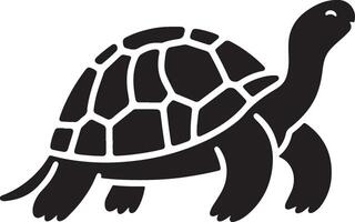Tortoise silhouettes and icons. black flat color simple elegant Aldabra Giant Tortoise animal and illustration. simple turtle icon illustration, tortoise silhouette logo vector