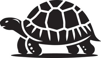 Tortoise silhouettes and icons. black flat color simple elegant Aldabra Giant Tortoise animal and illustration. simple turtle icon illustration, tortoise silhouette logo vector
