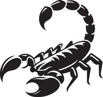 Scorpion Silhouette on white background vector