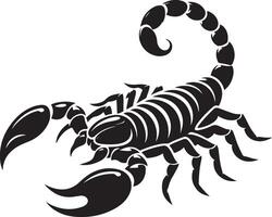 Scorpion Silhouette on white background vector