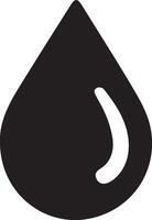 Water drops silhouettes and blob, droplet set icons vector
