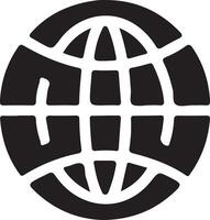 Earth Globe silhouette Icons, worldmap. World map illustration vector