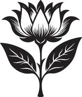 lotus symbol silhouette. Spa and wellness theme design element. illustration vector