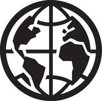 Earth Globe silhouette Icons, worldmap. World map illustration vector