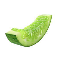 Cucumber Curls on Transparent background AI-Generative png