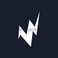 Letter W Power Logo, suitable for any business related to power or electricity with W initials vector