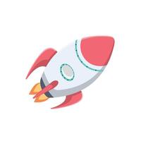 A rocket is a vehicle or machine designed to move in outer space or the earth's atmosphere by burning fuel to produce thrust that can overcome earth's gravity and reach high speeds vector