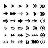 Arrows big black set icons. Arrow icon. Arrow collection. Arrow. Cursor. Modern simple arrows vector