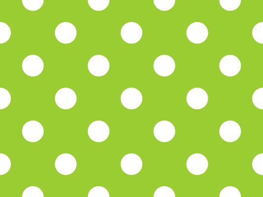white color polka dots over yellow green background