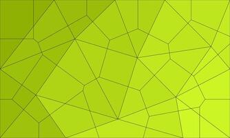 Abstract polygon triangle pattern structure line background with yellow green gradient. Mosaic art concept vector