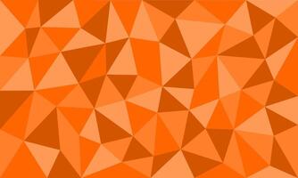 Orange background with triangle shape pattern texture. Modern mosaic concept illustration design. Traditional art vector