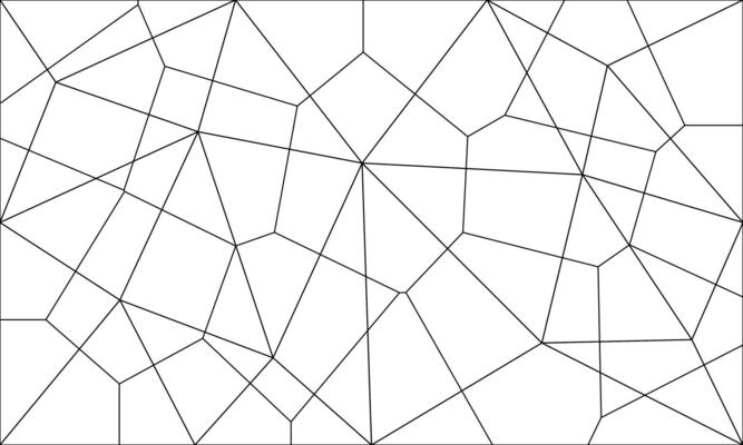 Abstract polygon geometric structure line on white background. Mosaic pattern concept