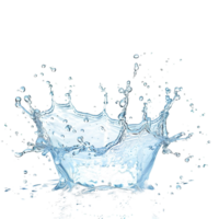 Water splash on transparent background png