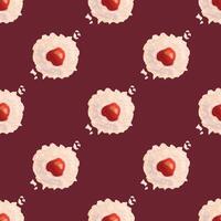 Baking. Seamless cookie pattern. Endless patterns for your design vector