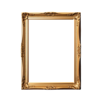 Photo frame empty isolated on transparent background, without background . png