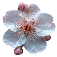 one flower isolated on transparent background, without background . png