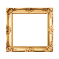 Photo frame empty isolated on transparent background, without background . png