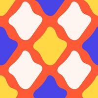 Distorted Rhombus Abstract Seamless Pattern vector