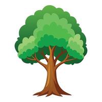 simple flat style tree design vector