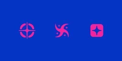 Set of Y2K style elements. vector