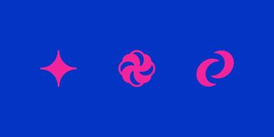 Y2K style elements set. vector