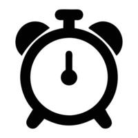 alarm clock icon design vector