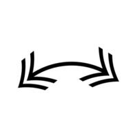 Collection different types of arrows sign. vector