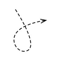 Collection different types of arrows sign. vector