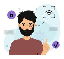 Woman Using Voice Recognition Technology vector