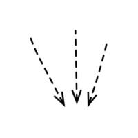 Collection different types of arrows sign. vector