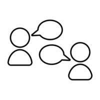 Two simple icons representing people vector