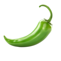 uma verde Pimenta Pimenta em transparente fundo generative-ai png