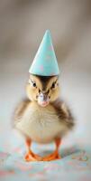 Duckling In A Party Hat photo