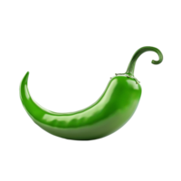 verde Pimenta isolado em transparente fundo generative-ai png