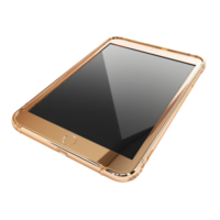 uma ouro tábua computador em transparente fundo generative-ai png