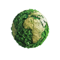 Green earth day on isolated on transparent Background Generative-AI png