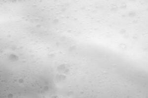 Abstract white soap foam bubbles texture background photo
