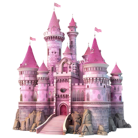 Amazing castle house model available on turbo squid the worlds on transparent Background Generative-AI png