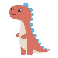 Funny dinosaur. illustration on white background vector
