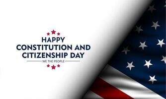 Happy Constitution and citizenship day United States Of America background illustration vector