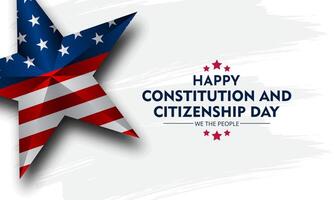Happy Constitution and citizenship day United States Of America background illustration vector